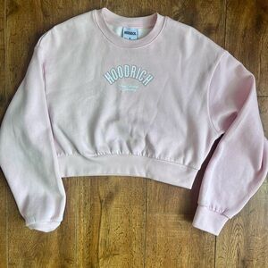 Hoodrich Pink Cropped Sweatshirt